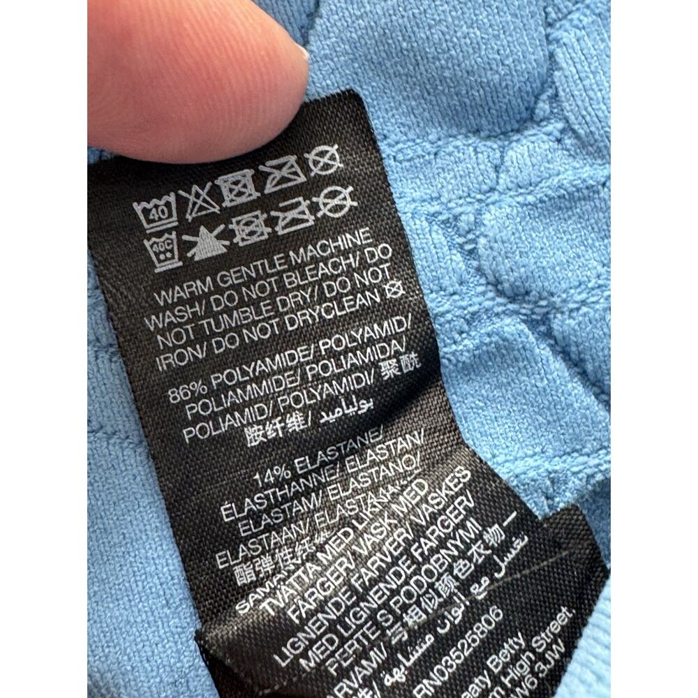 Sweaty Betty Seamless Leggings Motion Jacquard 7/8 Regatta Blue M - Picture 9 of 11